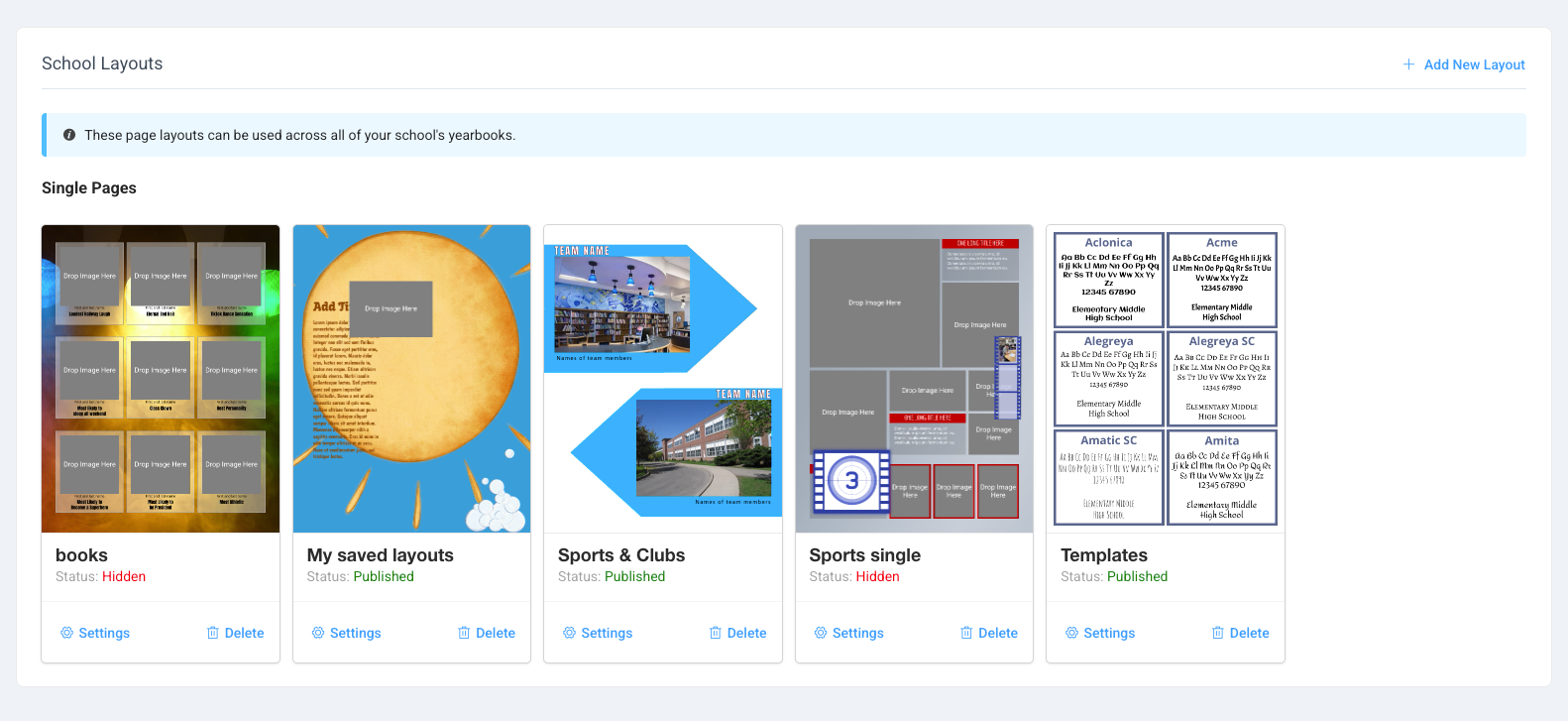 Memento Yearbook design tools library
