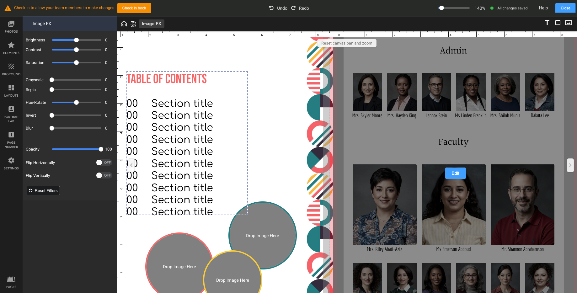 Memento Yearbook editor overview