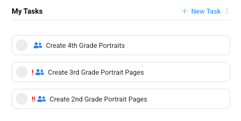 Collaboration features in Memento Yearbook